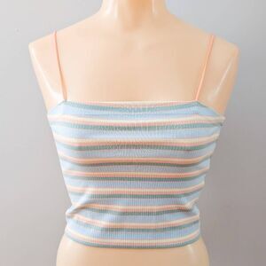 American Eagle Striped Pastel Crop Top